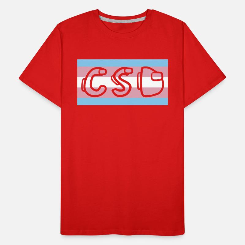 Trans Pride Flag CSD Men's Premium Organic T-Shirt
