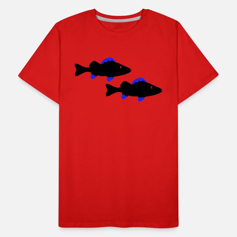 Perch Fish Men's Premium Organic T-Shirt