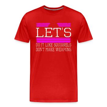 Funky contre-culture famille Hippie cadeau - T-shirt bio Premium Homme - rouge - Devant - Damien (186cm)