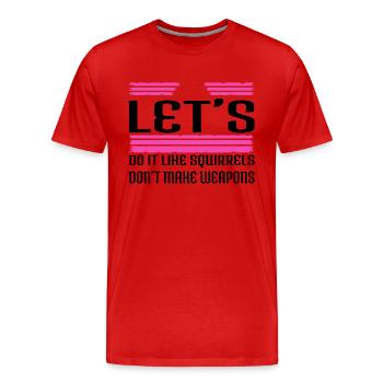 green gift birthday present idea family present - Men's Premium Organic T-Shirt - red - Front - Damien (186cm)