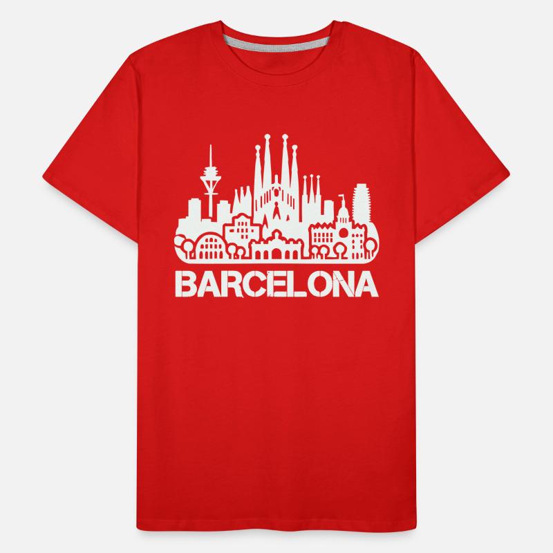 Horizon de Barcelone T-shirt bio Premium Homme