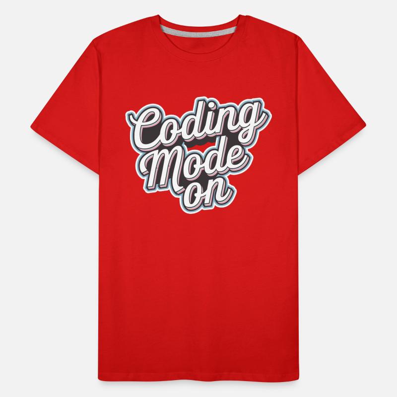 Coding Mode On 16 Männer Premium Bio T-Shirt