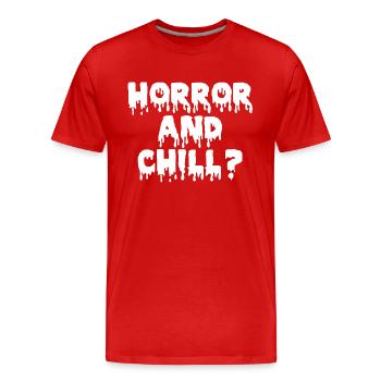 Horreur et froid - T-shirt bio Premium Homme - rouge - Devant - Damien (186cm)