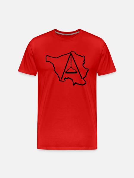 Saarland-Schwenker - Männer Premium Bio T-Shirt - Rot