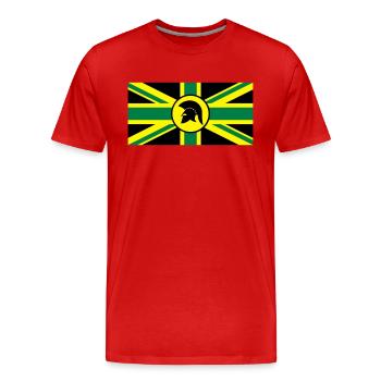 Skinhead Reggae UK - Männer Premium Bio T-Shirt - Rot - Vorne - Damien (186cm)