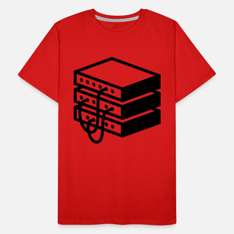 Altmodischer Server Männer Premium Bio T-Shirt