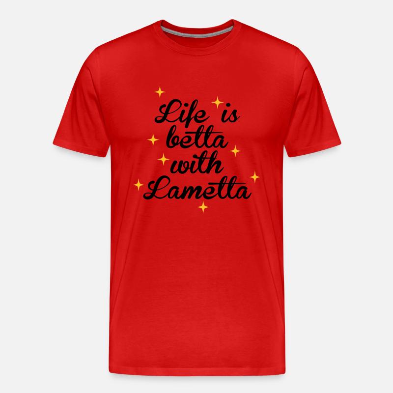 Lametta - Männer Premium Bio T-Shirt - Rot