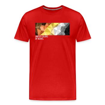 United Colors of Bears W - Männer Premium Bio T-Shirt - Rot - Vorne - Damien (186cm)