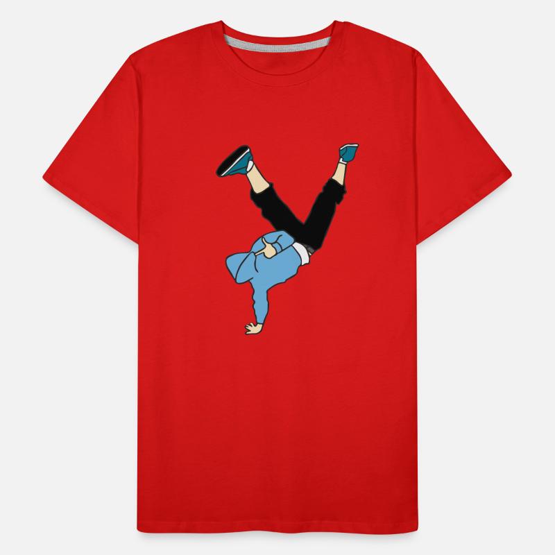 Danseur de break dance T-shirt bio Premium Homme