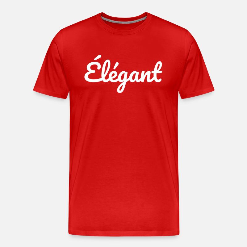 élégant - Männer Premium Bio T-Shirt - Rot