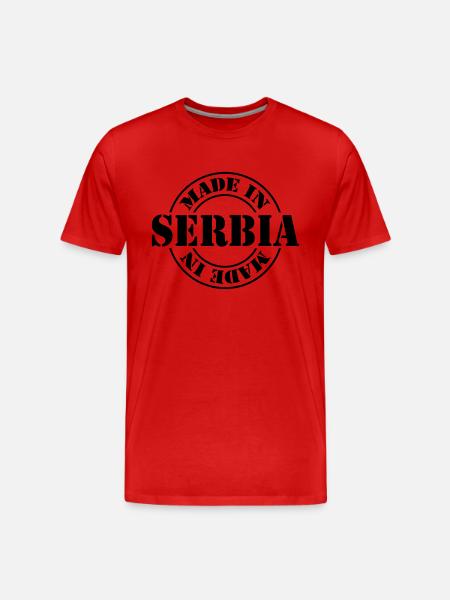 made in serbia m1k2 - Men's Premium Organic T-Shirt - red