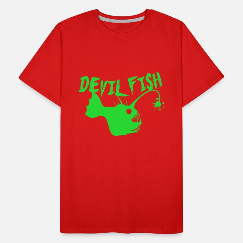 Fish devil fish Funny gift idea Men's Premium Organic T-Shirt