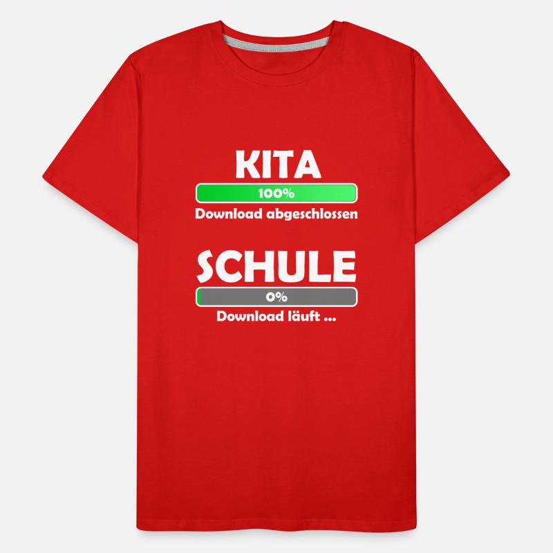 Schule loading - Schulbeginn - Einschulung Männer Premium Bio T-Shirt