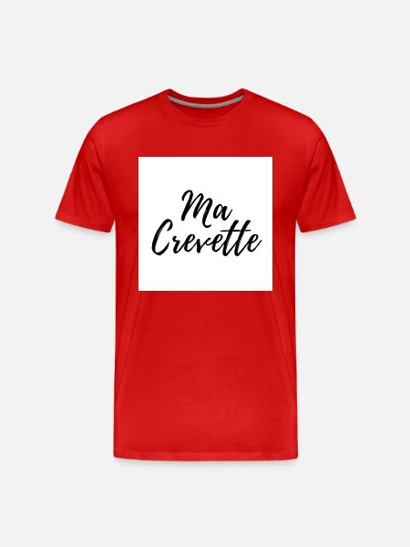 MA CREVETTE - T-shirt bio Premium Homme - rouge