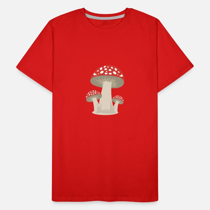 Mushroom lucky guy forest gift idea Men's Premium Organic T-Shirt