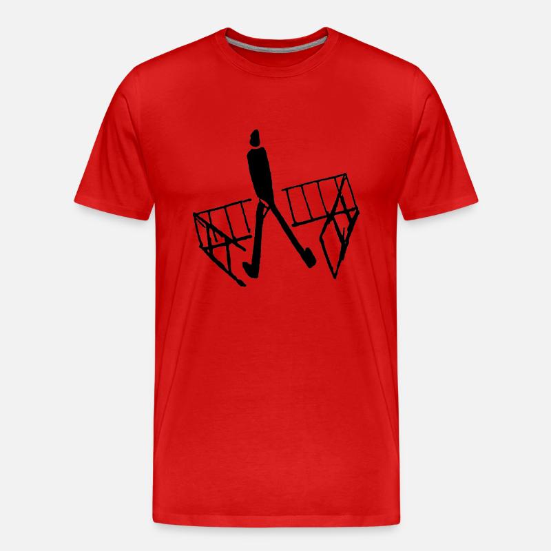 Franz Kafka - Zwischen Gittern - Männer Premium Bio T-Shirt - Rot