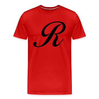 R - Men's Premium Organic T-Shirt - red - Front - Damien (186cm)
