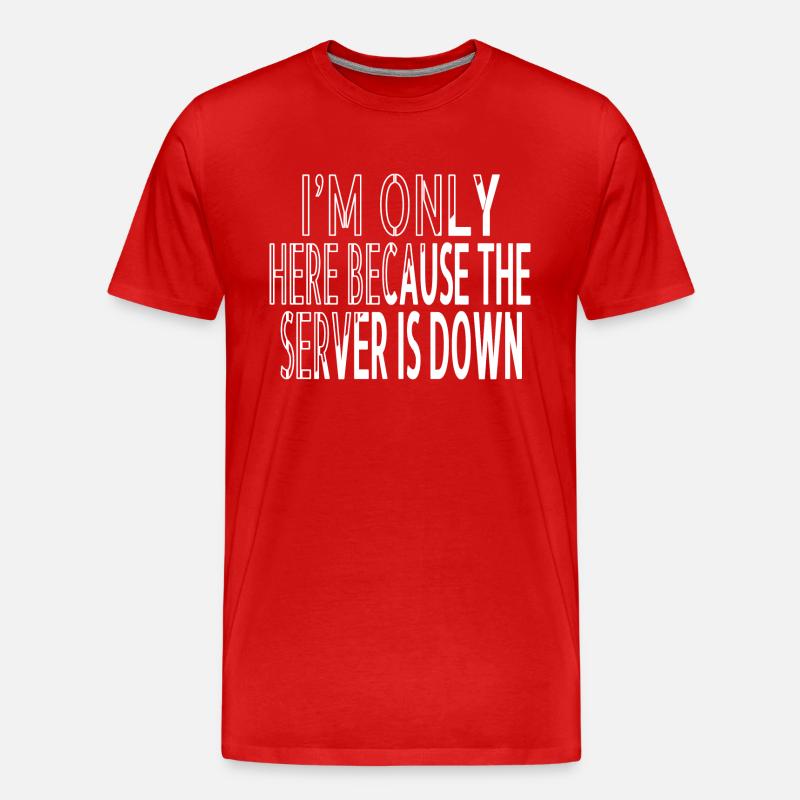frontend developer fathersday computer scientist - Männer Premium Bio T-Shirt - Rot