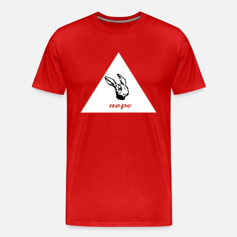 Nope - Men's Premium Organic T-Shirt - red