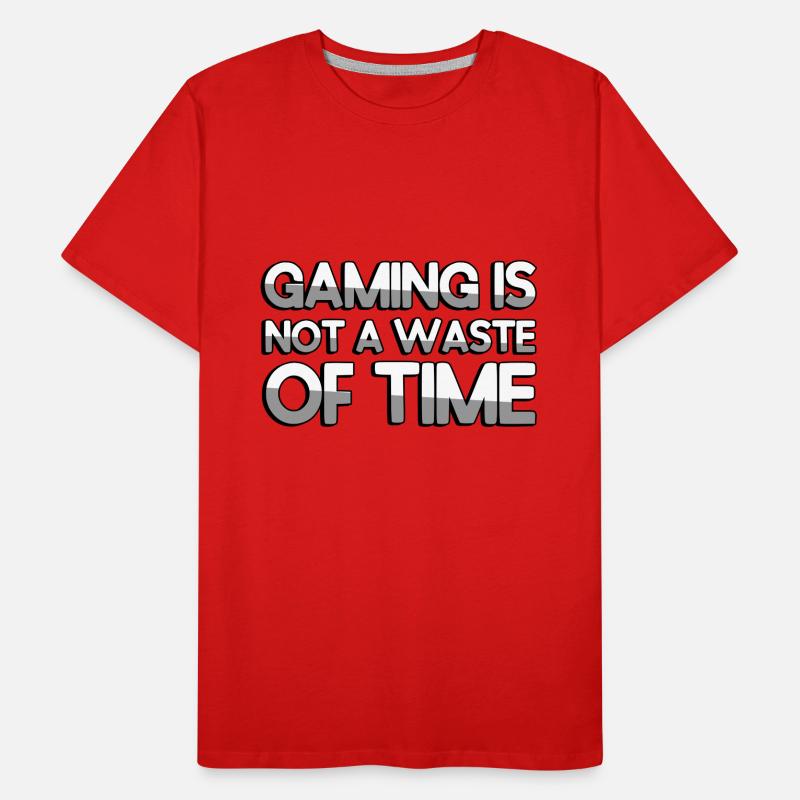 LE JEU N’EST PAS UNE PERTE DE TEMPS - Gaming T-shirt bio Premium Homme