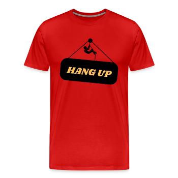 Un instant - T-shirt bio Premium Homme - rouge - Devant - Damien (186cm)