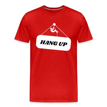 Un instant - T-shirt bio Premium Homme - rouge - Devant - Damien (186cm)