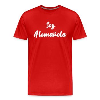Cadeau allemand-espagnol espagnol espagnol - T-shirt bio Premium Homme - rouge - Devant - Damien (186cm)