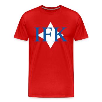 IFK Östergötland - Männer Premium Bio T-Shirt - Rot - Vorne - Damien (186cm)