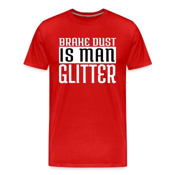 present gift baseballcoffeemug - Men's Premium Organic T-Shirt - red - Front - Damien (186cm)