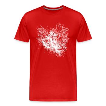 Terrain Motorcycling Motorcycle Splash Style - Men's Premium Organic T-Shirt - red - Front - Damien (186cm)