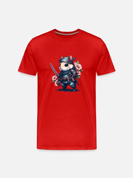 Il criceto ninja – incredibile e indimenticabile - Maglietta ecologica premium da uomo - rosso