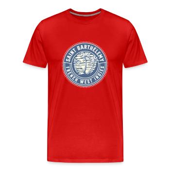 Saint Barthelemy West Indies - Men's Premium Organic T-Shirt - red - Front - Damien (186cm)