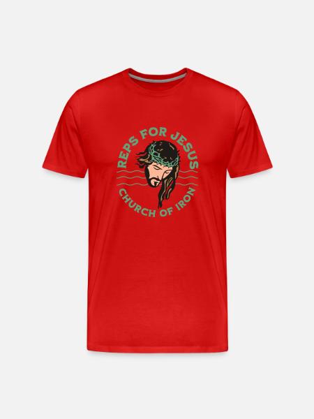 Répétitions pour Jesus Funny Gym - T-shirt bio Premium Homme - rouge