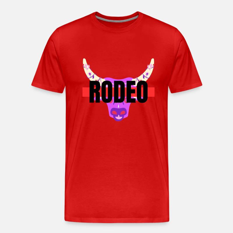 RODEO - Männer Premium Bio T-Shirt - Rot