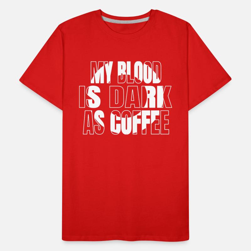 present caffeine bday latte funny quote drinking Men's Premium Organic T-Shirt