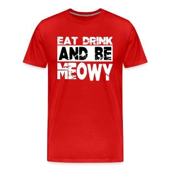 Père Noël citation Couples Barbe Plage Geek - T-shirt bio Premium Homme - rouge - Devant - Damien (186cm)