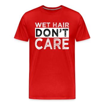 swimming swim funny swimming gift idea biker - Men's Premium Organic T-Shirt - red - Front - Damien (186cm)