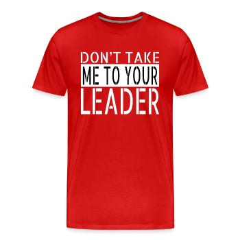Probe Birthday Area 51 Raid Spaceship Cool - Men's Premium Organic T-Shirt - red - Front - Damien (186cm)