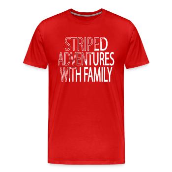 Citation Famille Activités en famille - T-shirt bio Premium Homme - rouge - Devant - Damien (186cm)