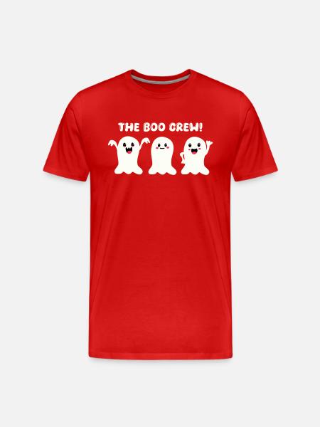 Ghost Boo Crew - Men's Premium Organic T-Shirt - red