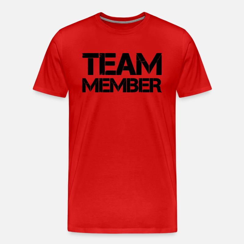 team member - Männer Premium Bio T-Shirt - Rot