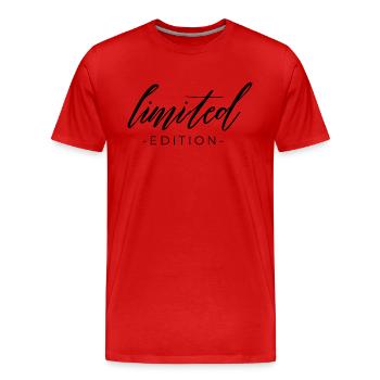 Limited Edition - T-shirt bio Premium Homme - rouge - Devant - Damien (186cm)