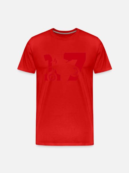 Moto 17 biker - Men's Premium Organic T-Shirt - red