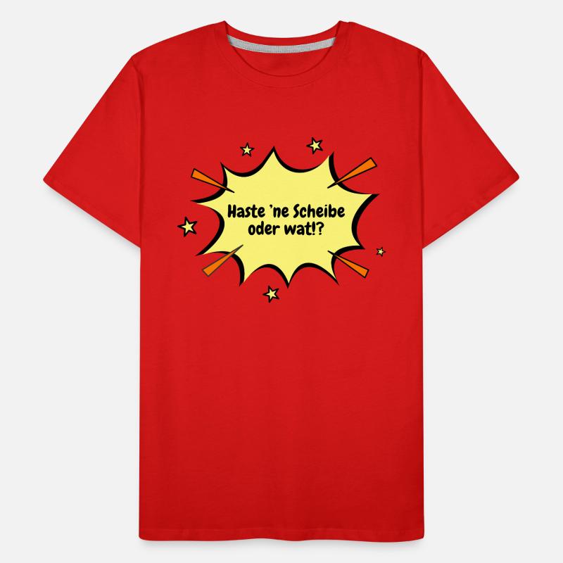 Berlin Haste ’ne Scheibe oder wat!? Männer Premium Bio T-Shirt
