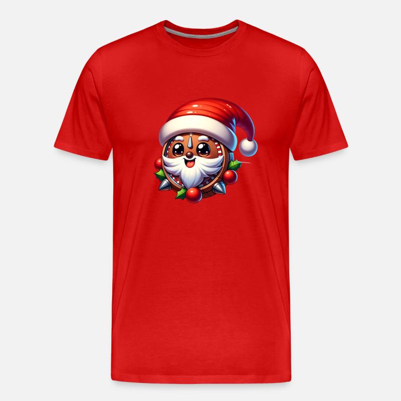 Nikolaus - Männer Premium Bio T-Shirt - Rot