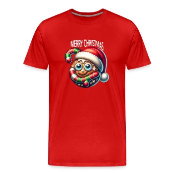Christmas - Männer Premium Bio T-Shirt - Rot - Vorne - Damien (186cm)