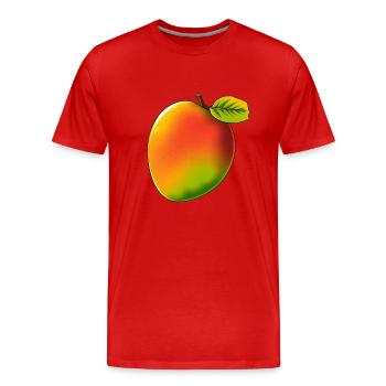 Mango - Style BD - T-shirt bio Premium Homme - rouge - Devant - Damien (186cm)