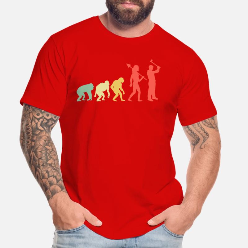 Evolution Axe Throwing Target Hatchet Thrower T-shirt bio Premium Homme