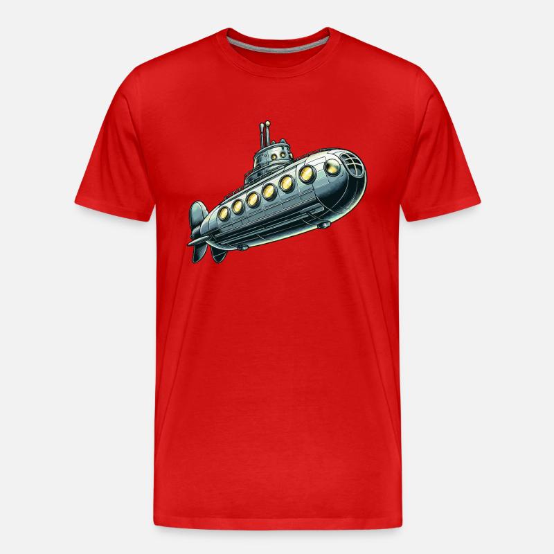 U-Boot junior - Männer Premium Bio T-Shirt - Rot