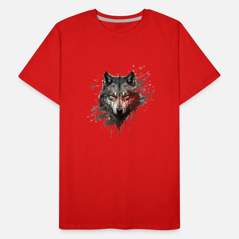 Blutwolf Männer Premium Bio T-Shirt